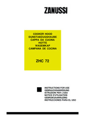 Zanussi ZHC 72 Gebrauchsanweisung