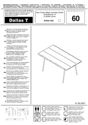 Hela Tische Dallas T 60 Montageanweisung