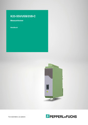 Pepperl+Fuchs K23-SSI/USB/25B-C Handbuch