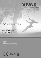 Vivax Y-Design ACP-09CH25AEYI Bedienungsanleitung