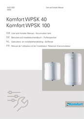 komfort WPSK 100 Benutzer- Und Installateurhandbuch