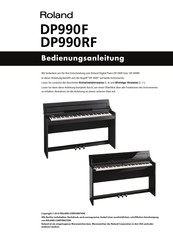 Roland DP990F Bedienungsanleitung