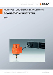 FIBRO FETU 2398-Serie Montage- Und Betriebsanleitung