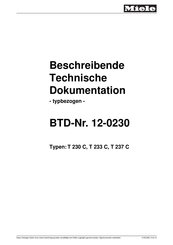 Miele T 233 C Technische Dokumentation