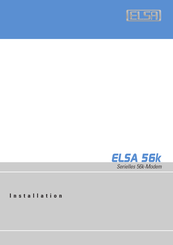 ELSA MicroLinkTM 56k Internet II Installationsanleitung