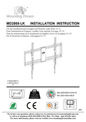 Mounting Dream MD2868-LK Installationsanweisungen