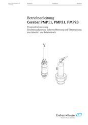 Endress+Hauser Cerabar PMP23 IO-Link Betriebsanleitung