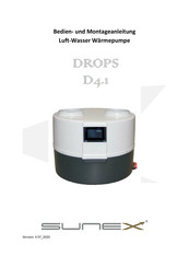 Sunex DROPS D4.1 Bedien-Und Montageanleitung