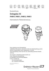 Endress+Hauser Deltapilot M FMB50 Kurzanleitung