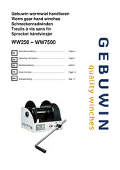 GEBUWIN WW7500 Betriebsanleitung