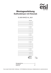 Eisl EL-BAD-BHKZ3-AL 0621 Montageanleitung