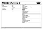 Unox XEBPL-16EU-D Bedienungsanleitung