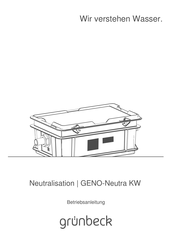 Grunbeck GENO-Neutra KW35 Betriebsanleitung