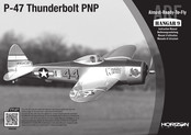 Horizon Hobby HANGAR 9 P-47 Thunderbolt PNP Bedienungsanleitung