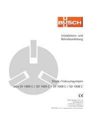Busch Seco SD 1005 C Installation Und Betriebsanleitung