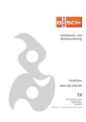 Busch Mink MI 1502 BP Installation Und Betriebsanleitung