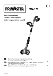 PrimAster PMAF 20 Gebrauchsanweisung, Originalbetriebsanleitung