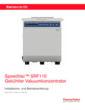 Thermo Scientific SpeedVac SRF110 Installation Und Betriebsanleitung