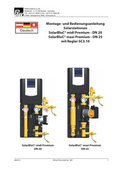 PAW SolarBloC maxi Basic - DN 25 Montage- Und Bedienungsanleitung