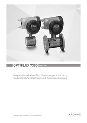 Krohne OPTIFLUX 7300 Schnellstartanleitung