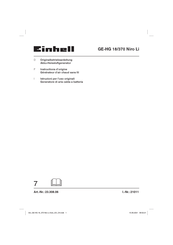 EINHELL 23.308.06 Originalbetriebsanleitung