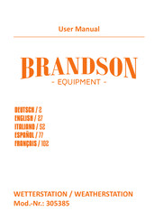 Brandson Equipment 305385 Bedienungsanleitung
