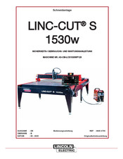Lincoln Electric LINC-CUT S 1530w Gebrauchs- Und Wartungsanleitung