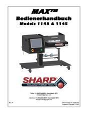 Pregis Sharp MAX 1143 Bedienerhandbuch