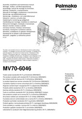 Lemeks Palmako MV45-1224 Montage-, Aufbau- Und Wartungsanleitung