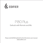 EDIFIER P180 Plus Bedienungsanleitung