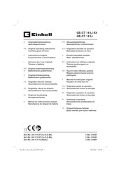 EINHELL GE-CT 18 Li Kit Originalbetriebsanleitung