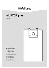 Vaillant eloSTOR plus VEN-Serie Betriebsanleitung