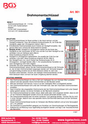 Bgs Technic 961 Bedienungsanleitung