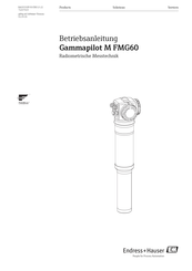 Endress+Hauser Gammapilot M FMG60 Betriebsanleitung