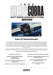 Agora Models 1965 SHELBY COBRA 427 SEMI-COMPETITION Bauanleitungen