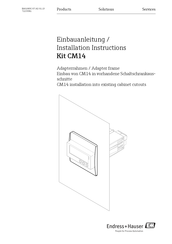Endress+Hauser CM14 Einbauanleitung