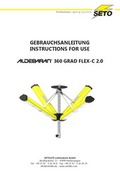 Seto ALDEBARAN 360 GRAD FLEX-C 2.0 Gebrauchsanleitung