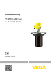 VEGA VEGAPULS 66 Email Betriebsanleitung