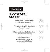 Dymo LetraTag QX50 Bedienungsanleitung