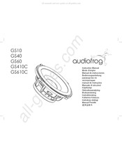Audiofrog GS40 Bedienungsanleitung