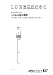 Endress+Hauser Oxymax COS22D Betriebsanleitung