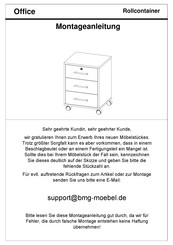 BMG Möbel Tabor Office 8794201596 Montageanleitung