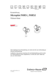 Endress+Hauser Micropilot FMR52 Kurzanleitung