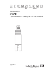 Endress+Hauser OUSAF11 Betriebsanleitung