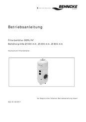 Behncke BERLIN2 Betriebsanleitung