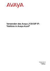 Avaya J139 Bedienungsanleitung