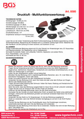 BGS technic 8580 Bedienungsanleitung
