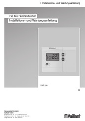 Vaillant VRT 250 Installations- Und Wartungsanleitung