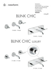 Newform BLINK CHIC Luxury 71120E Bedienungsanleitung