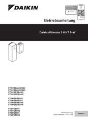 Daikin Altherma 3 H HT F+W ETVH12SU23EA6V Betriebsanleitung